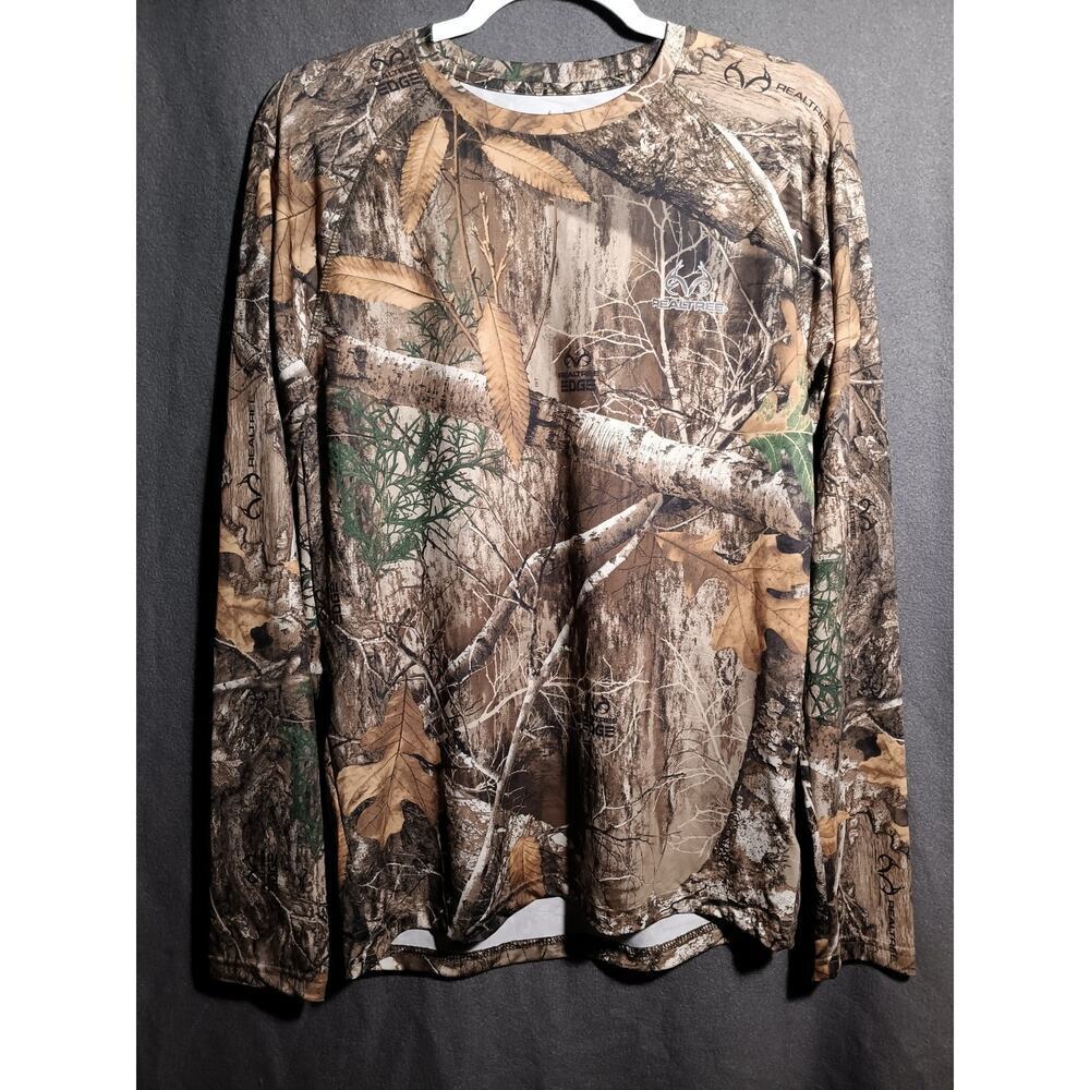 RealTree Men’s Small Long Sleeve Camo Dri‑Fit Camouflage Hunting Outdoors Shirt